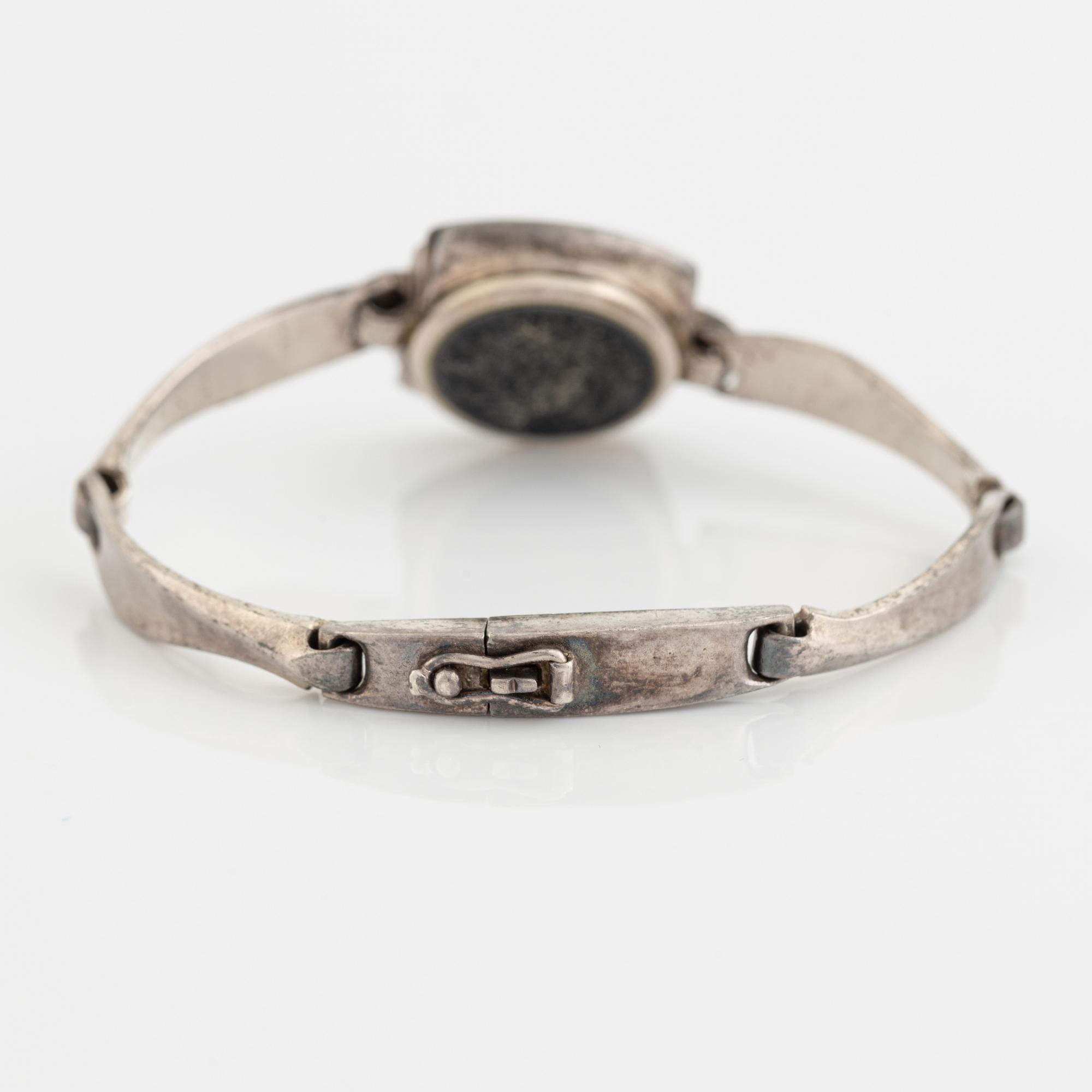 Lapponia sterling silver watch, 1981.