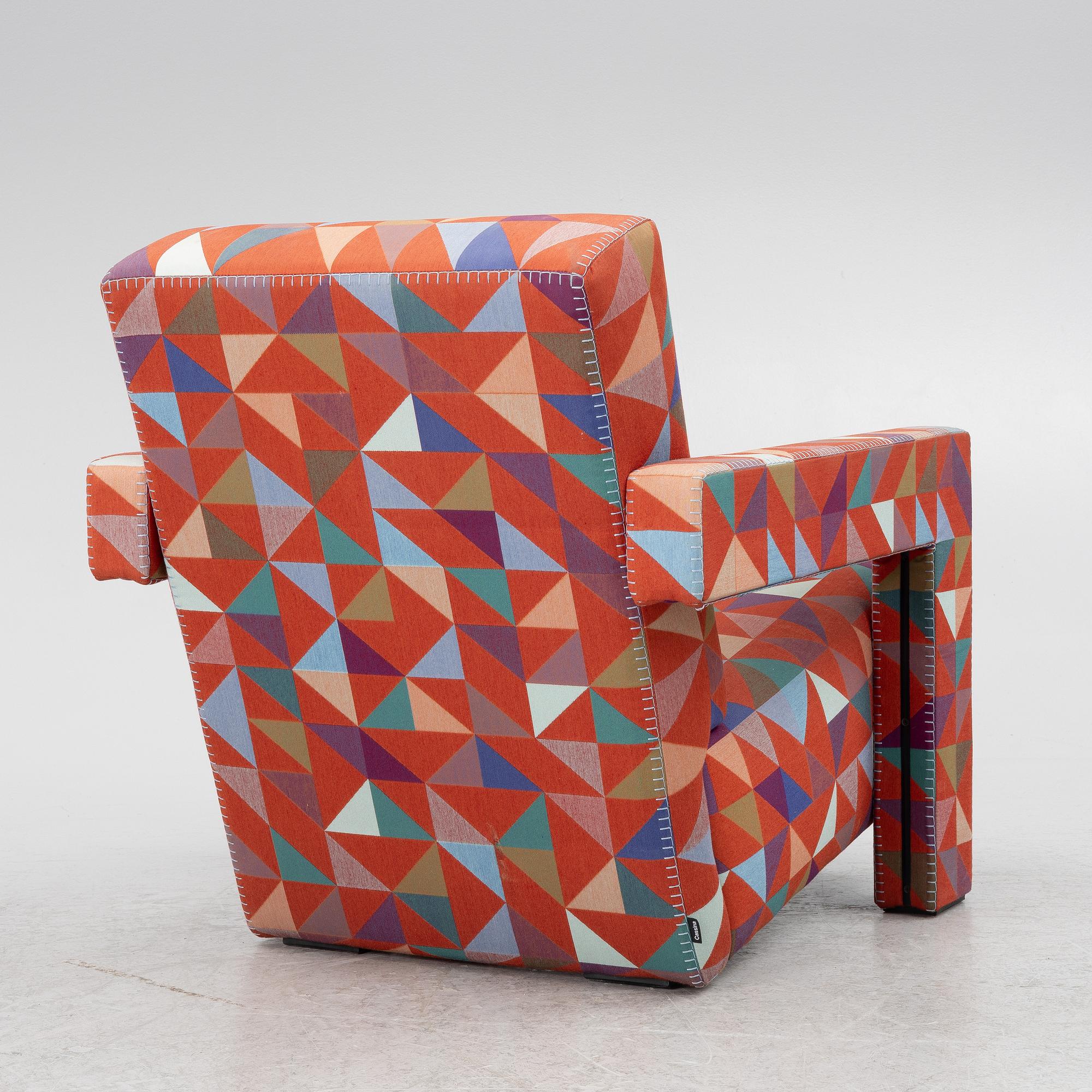 Gerrit Rietveld, armchair, "Utrecht", Cassina.