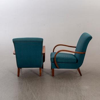 FÅTÖLJER ett par Swedish Modern 1940/50-tal.