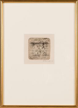 Ellen Thesleff, dry point, signed on plate and signed and dated-02 in pencil.