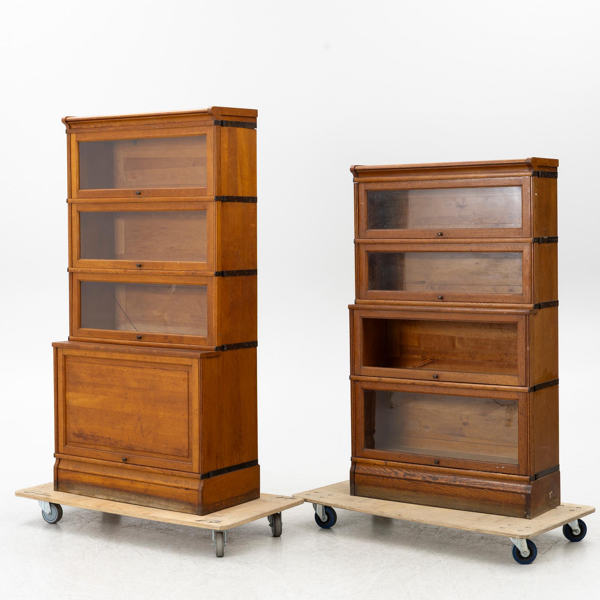 Two book cabinets, 20th century.