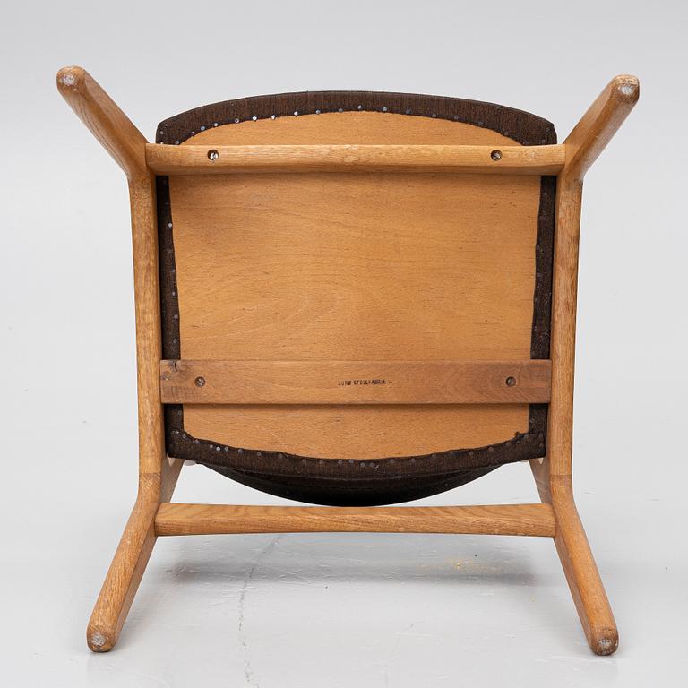 Stolar, 4 st, Sorø Stolefabrik, Danmark, 1900-talets andra hälft.