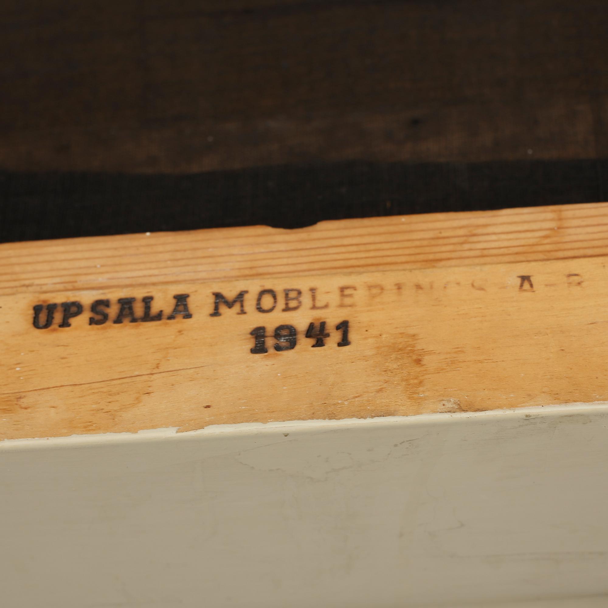 STOLAR, ett par, rokokostil, Uppsala Möbleringsaktiebolag, 1900-talets andra hälft.