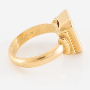 Sigillring 20K guld.