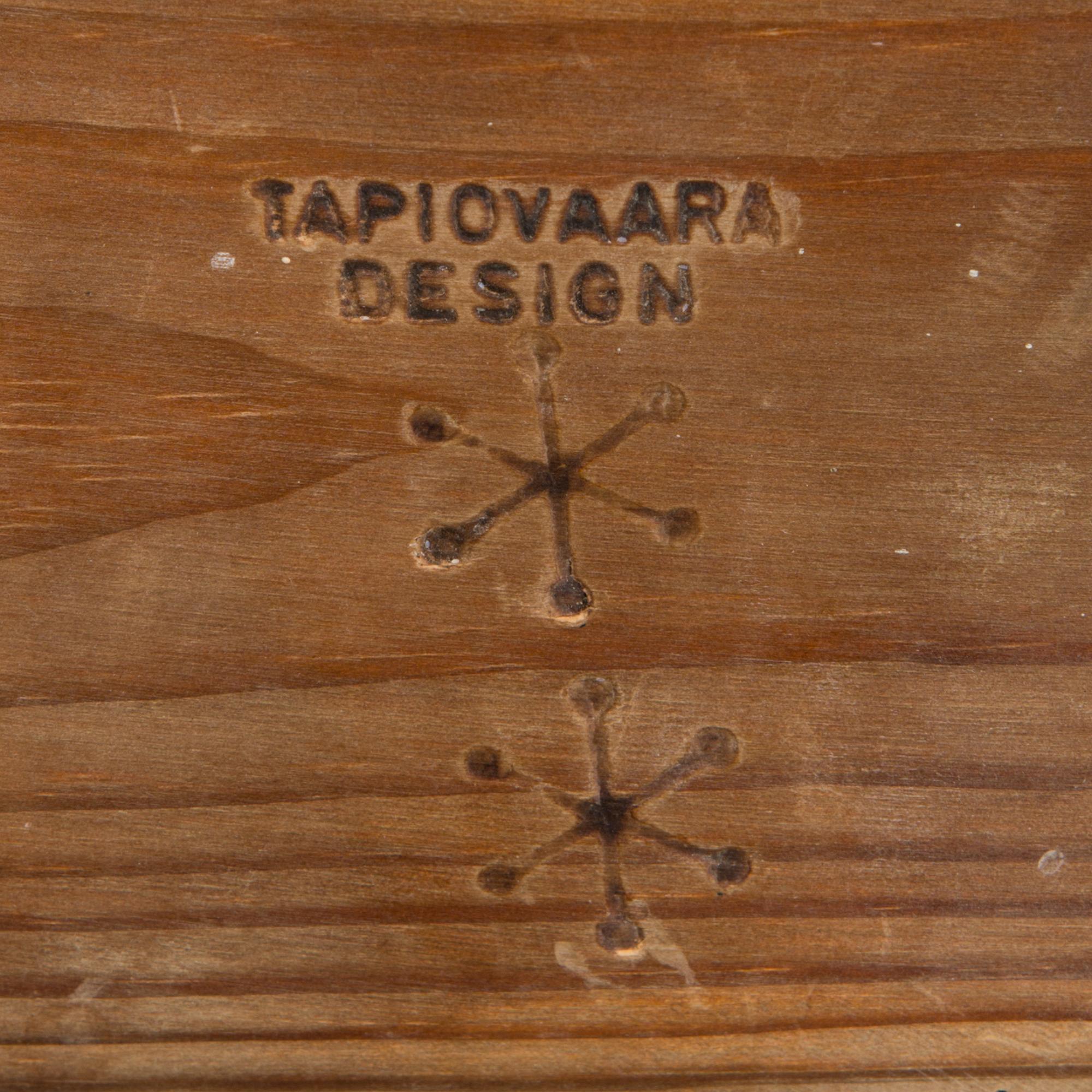 A pair of Pirkka stools manufactured by Laukaan Puu and designed in 1955.