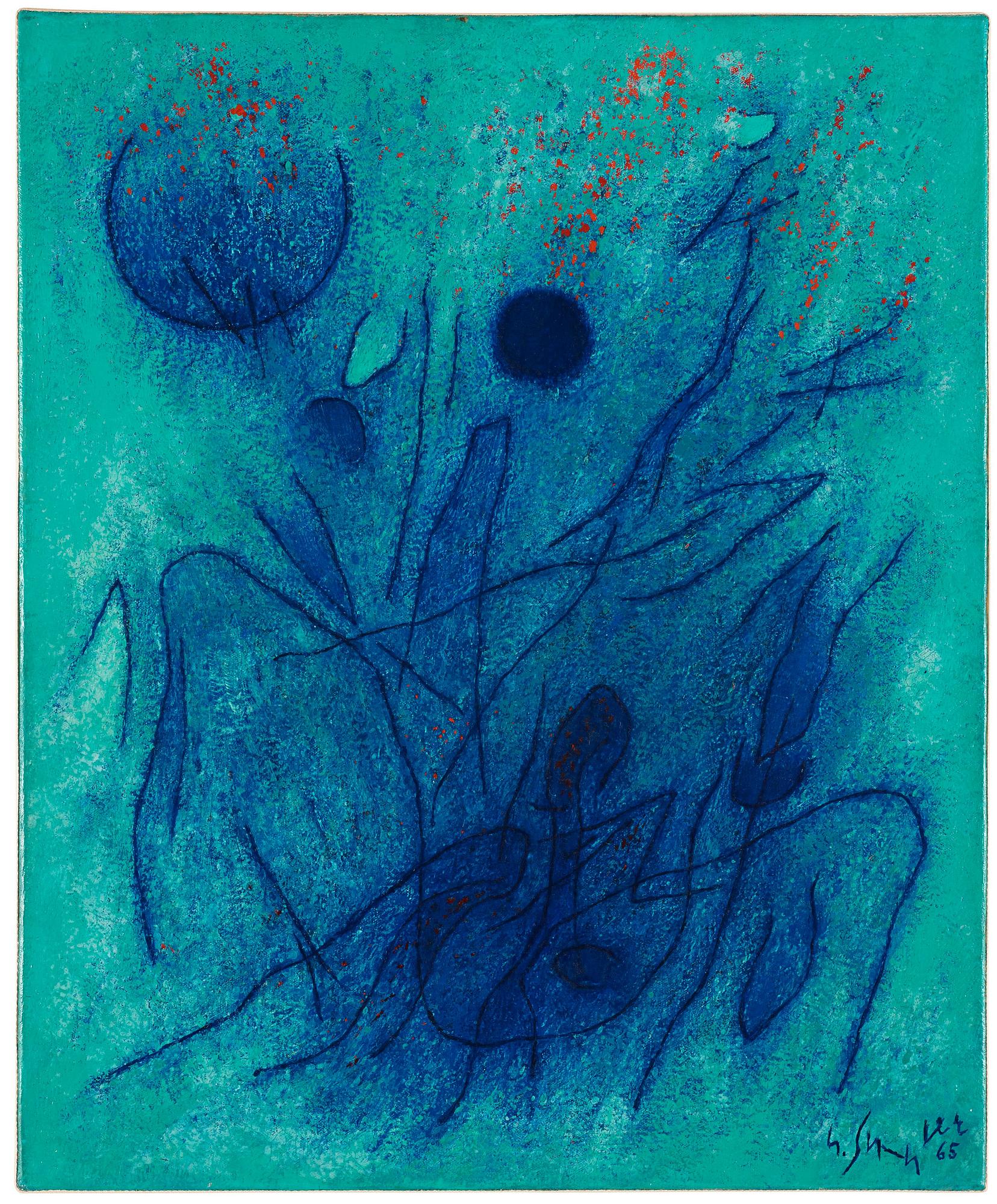 Gustave Singier, "Baigneuse-algue".