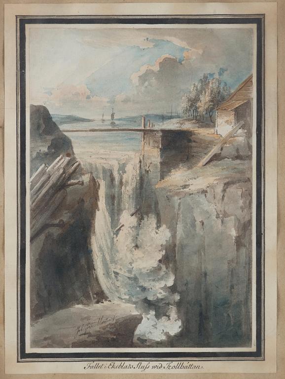 Johan Fredrik Martin, Ten scenes from the waterfalls at Trollhättan, Sweden.