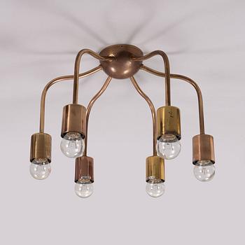 Josef Frank, a model 2356 brass ceiling light, Firma Svenskt Tenn.