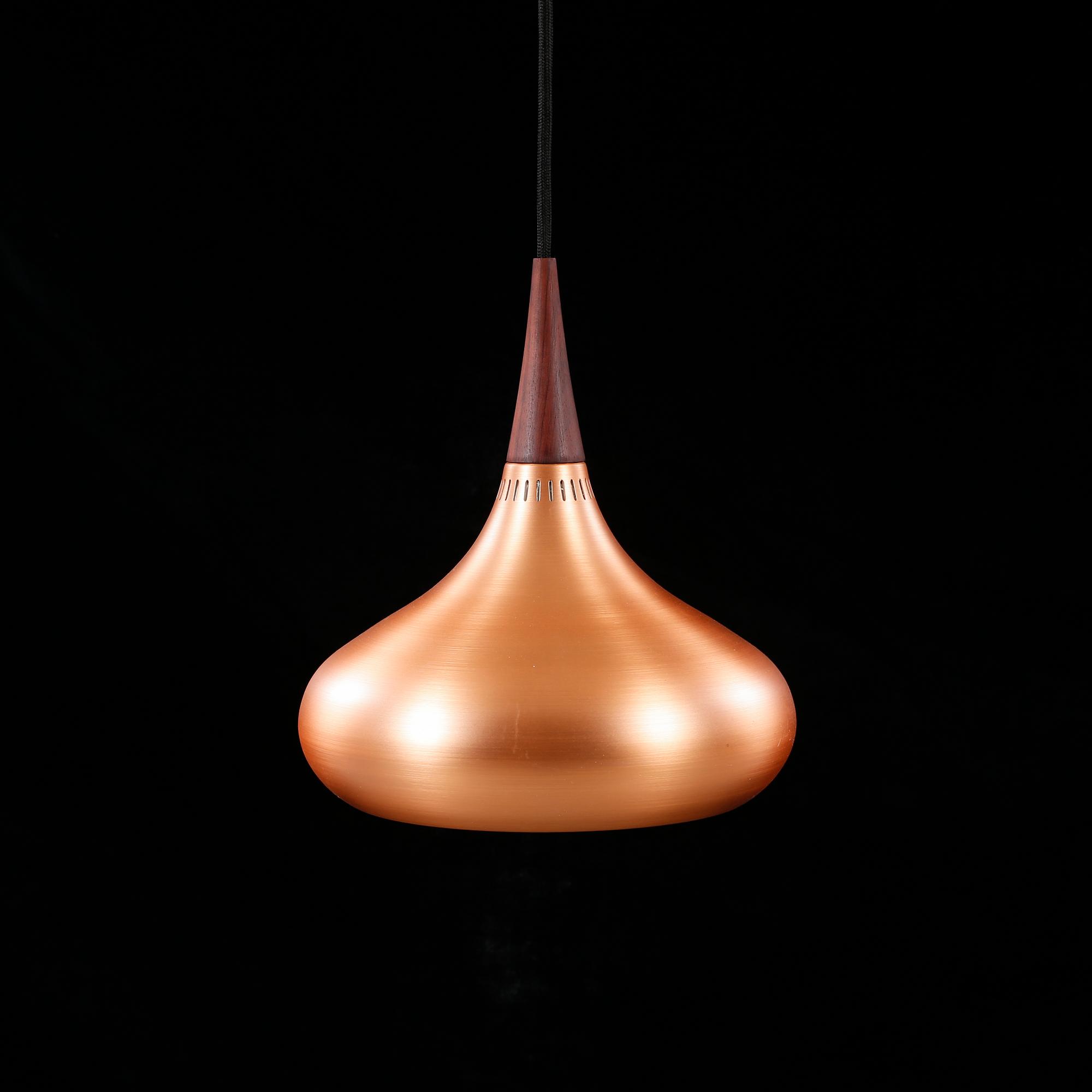 A ceiling lamp named "Orientpendel", designed by Jo Hammerborg for Fog og Mörup, made in late 20th century.