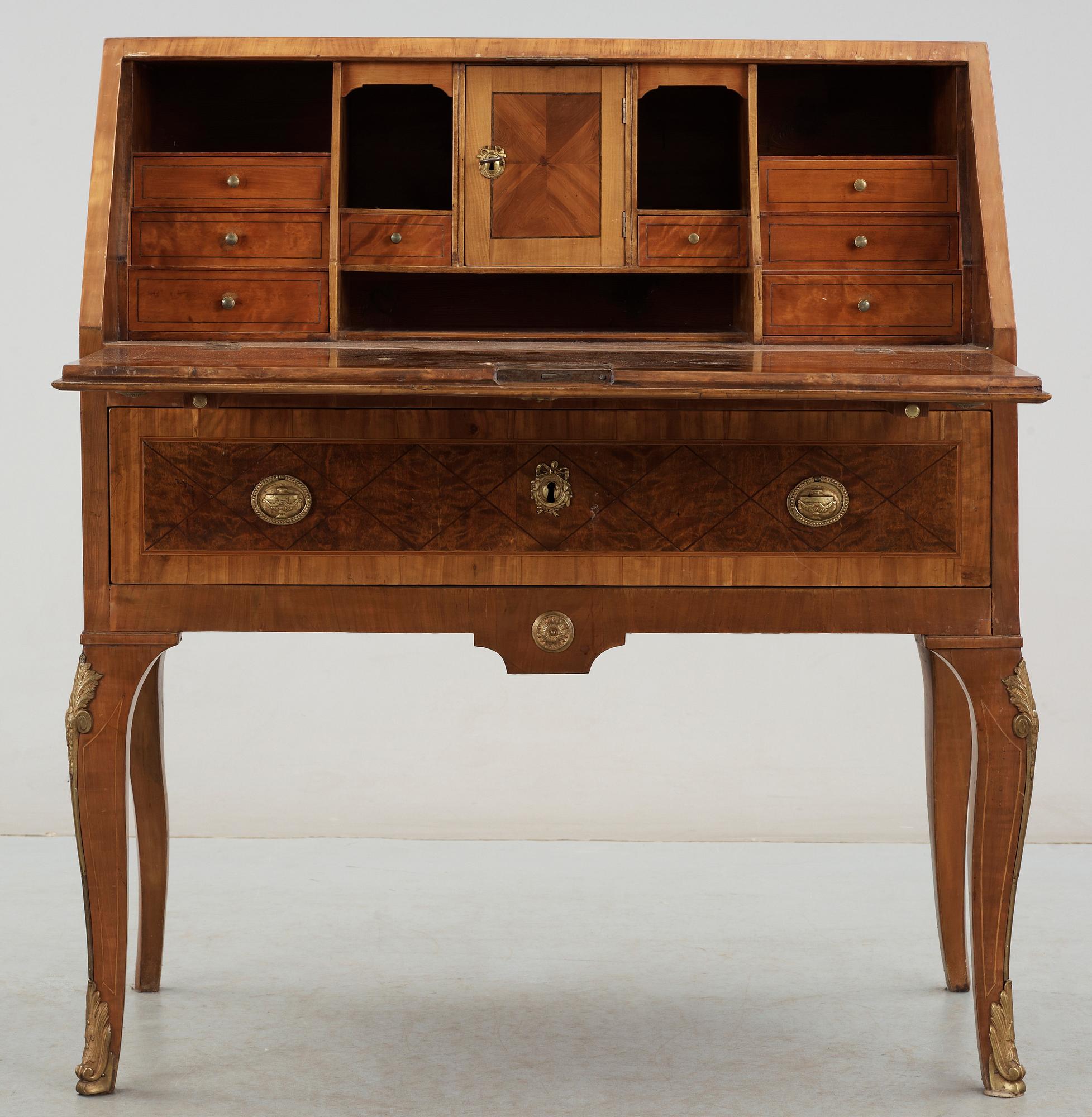 SEKRETÄR, gustaviansk, 1700-talets slut.