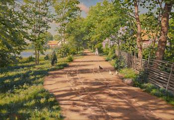 614. Johan Krouthén, Walk along the water.