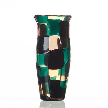 Fulvio Bianconi, A Fulvio Bianconi 'Pezzato' glass vase, Venini, Murano, Italy 1950's.