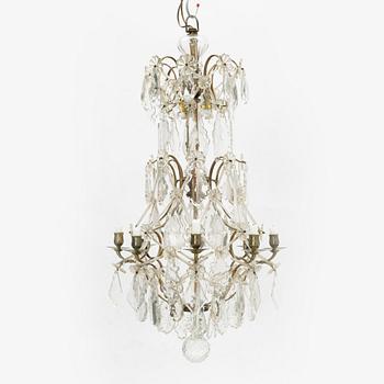 A Rococo style chandelier, first half of the 20th Century.