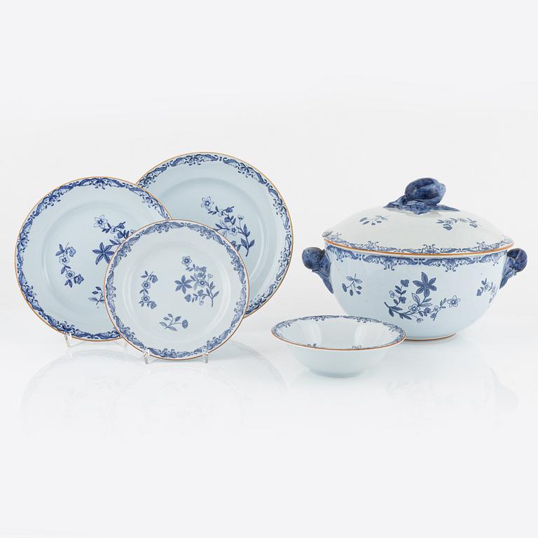 20 pieces of an 'East Indies' dinner service, Rörstrand, Sweden.