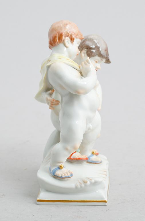 FIGURGRUPP, porslin, Meissen, 1900-talets första hälft.