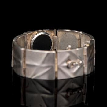 A BJÖRN WECKSTRÖM WRISTWATCH, "Istral", silver. Lapponia 1981.