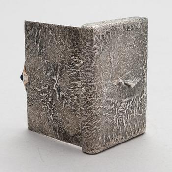 A Russian, early 20th century silver cigarette case, samorodok technique.