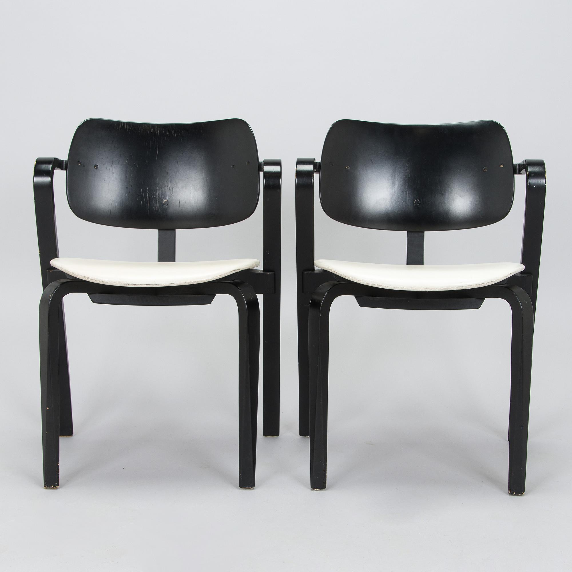 Ilmari Tapiovaara, a set of six 1960s 'Aslak' armchairs for Asko, Finland.