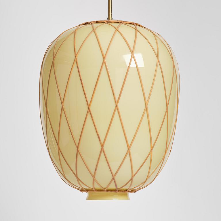 Harald Notini, a pair of ceiling lamps model 11555, Arvid Böhlmarks Lampfabrik, Stockholm, 1940s.