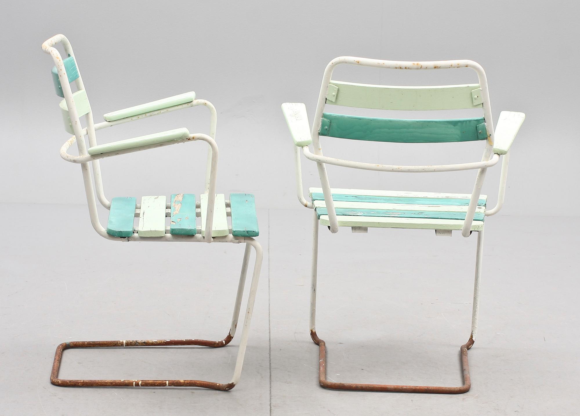 TRÄGÅRDSMÖBLER, 3 delar, 1900-talets mitt.