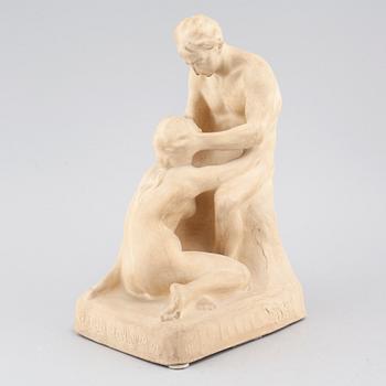 CARL CHRISTIAN CHRISTENSEN, a plaster sculpture, signed and dated 1915.