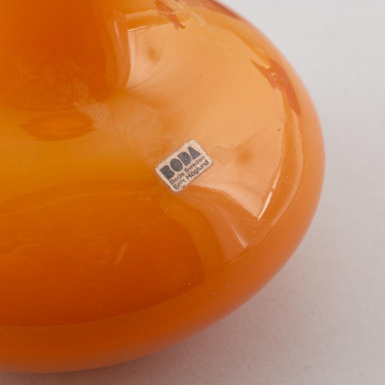 Erik Höglund, a set of 6 glass vases for Boda.