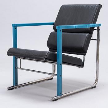 YRJÖ KUKKAPURO, A 1980s 'Experiment' lounge chair for Avarte, Finland.