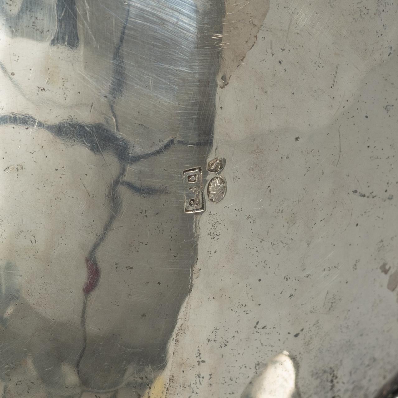 Sauce boat, silver, Rococo style, Swedish import mark, first half of the 20th century.
