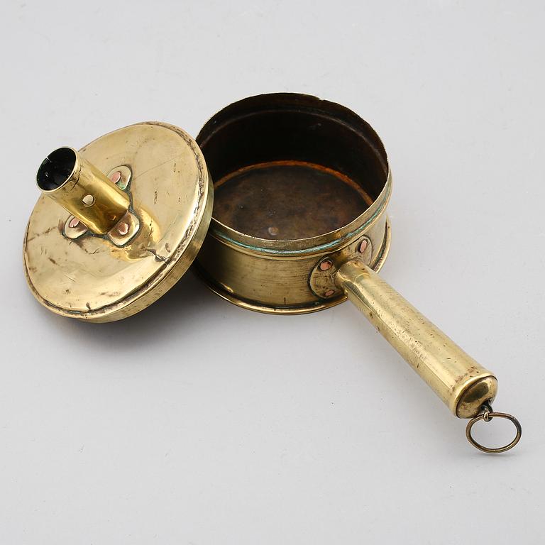 NATTLJUSSTAKE, mässing, 1700-tal.