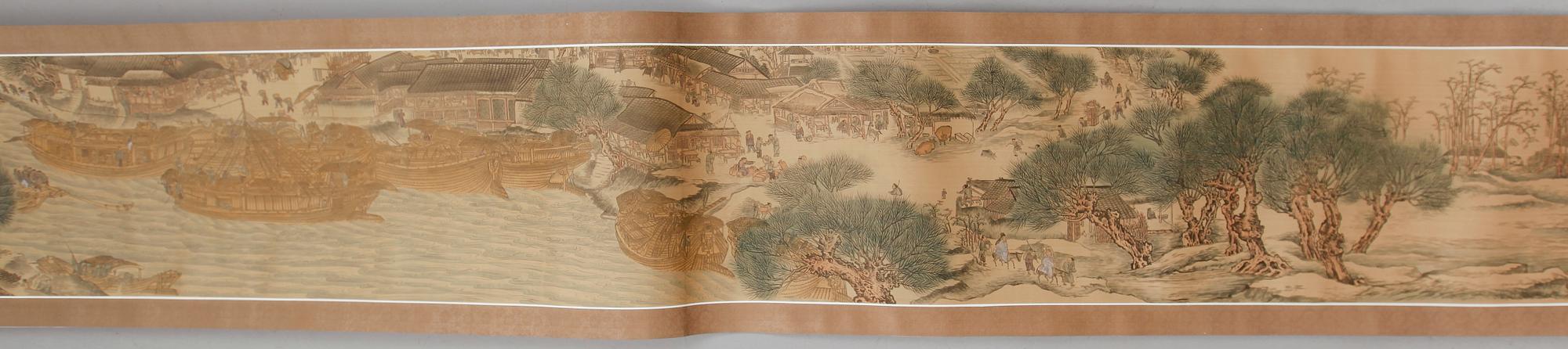 KAKEMONO, litografiskt tryck, 1900-tal.