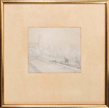 Prinsessan Eugénie, Pencil drawings, 2 pcs., 1840s.