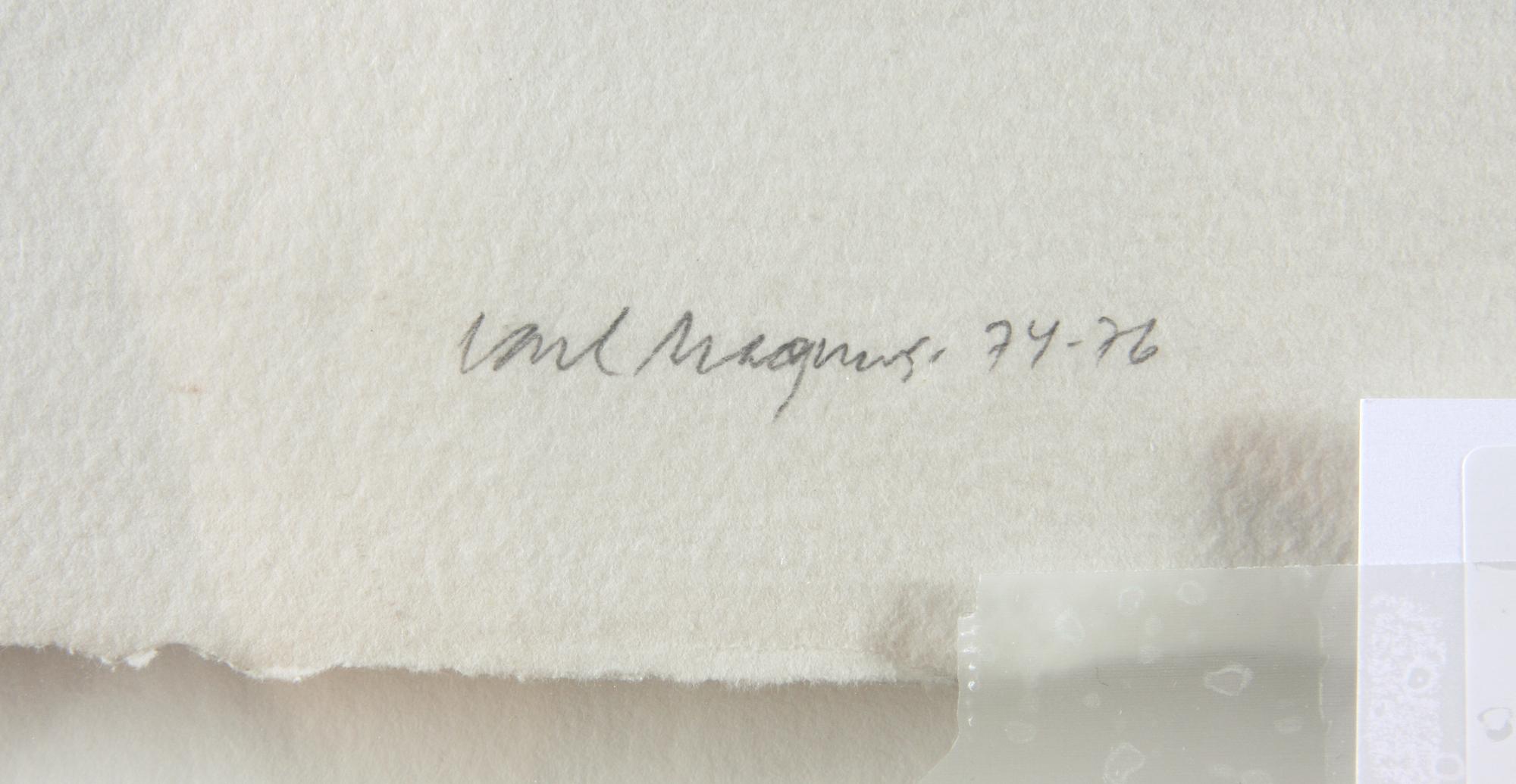 MAGNUS, CARL. akvarell, sign o dat 74-76.