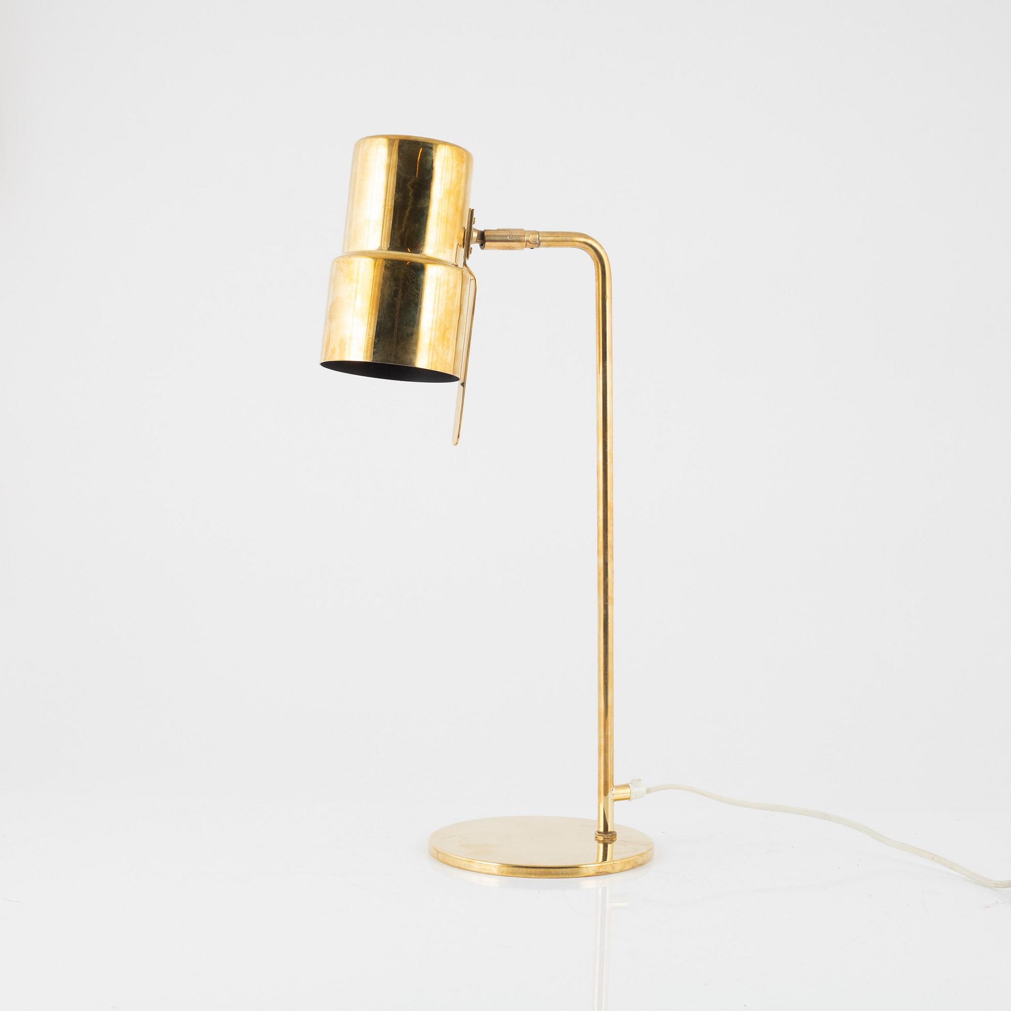 Hans Agne Jakobsson, table lamp, brass.