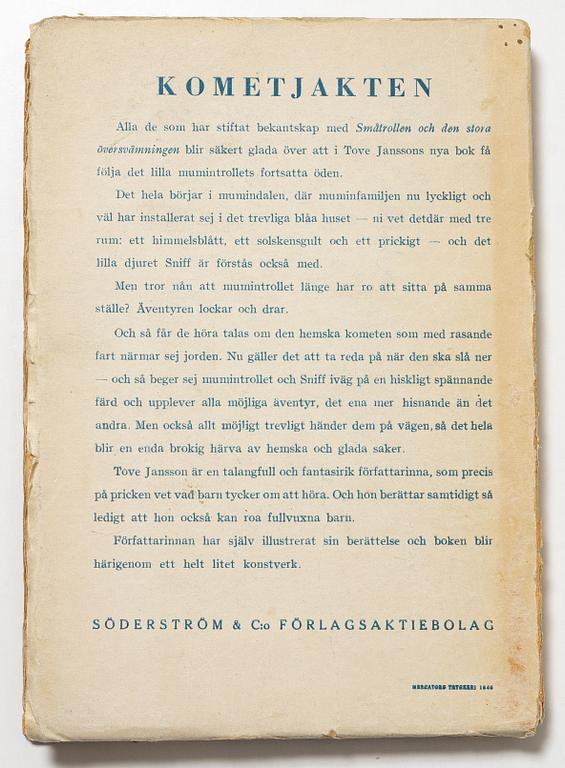 Tove Jansson, "Kometjakten".