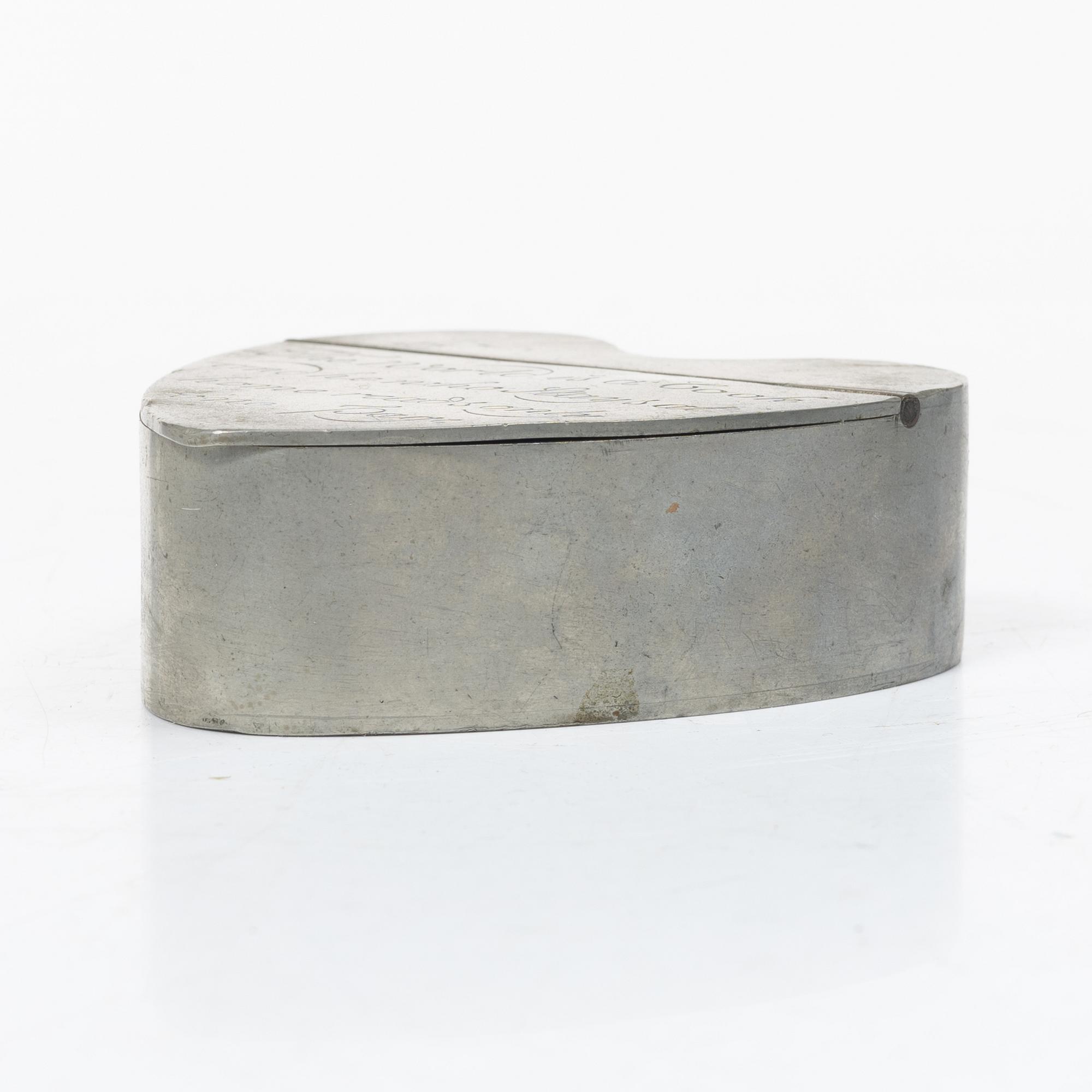 Estrid Ericson, askar, ett par, tenn, modell A1022 samt 364, Firma Svenskt Tenn, Stockholm 1949.