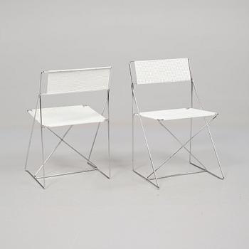 STOLAR, 4 st, "X-line", Niels Jörgen Haugesen, Danmark, formgiven 1977.