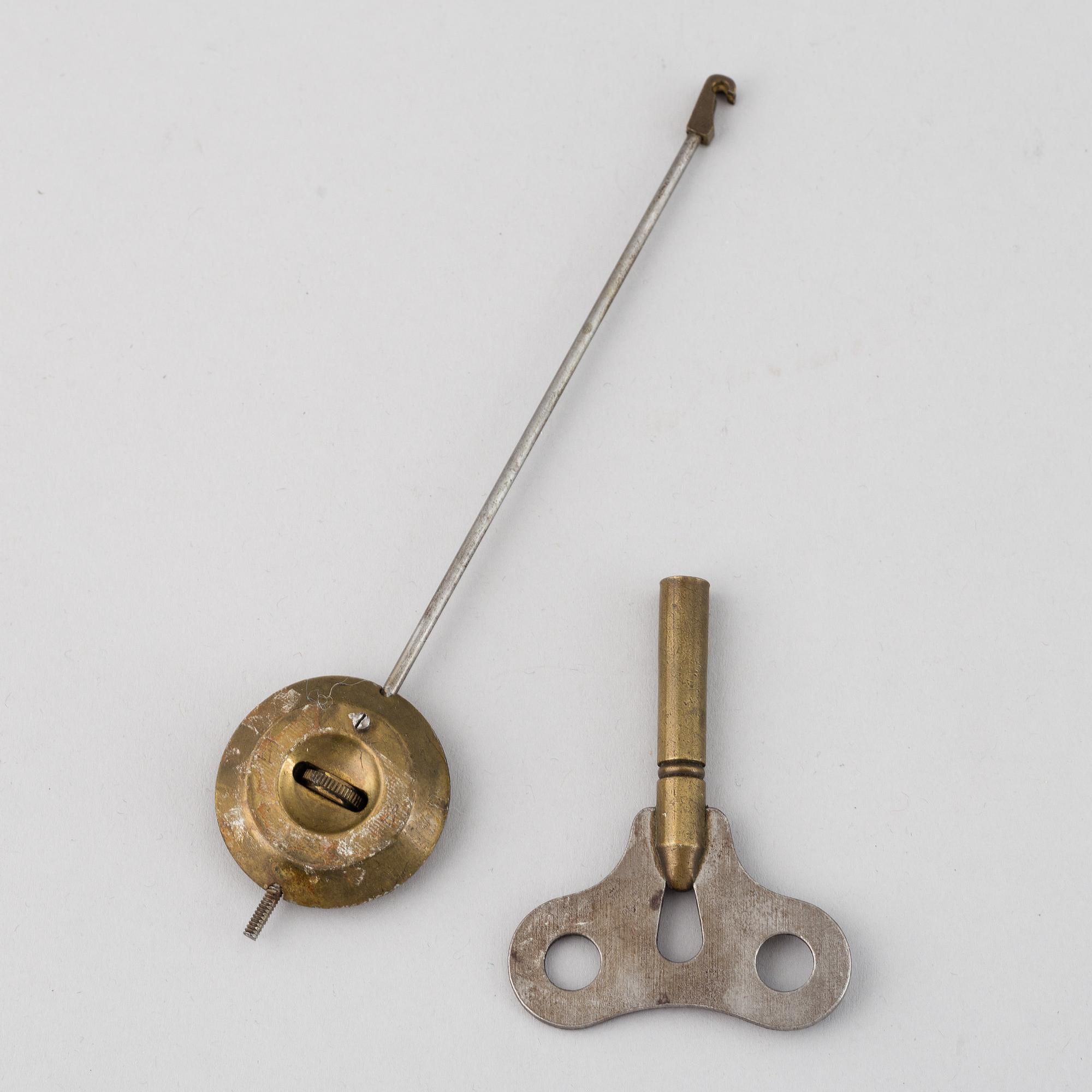 A first half of the 20th century brass wall clock.