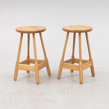 Chris Martin, a pair of contemporary 'Albert Bar Stools', Massproductions.