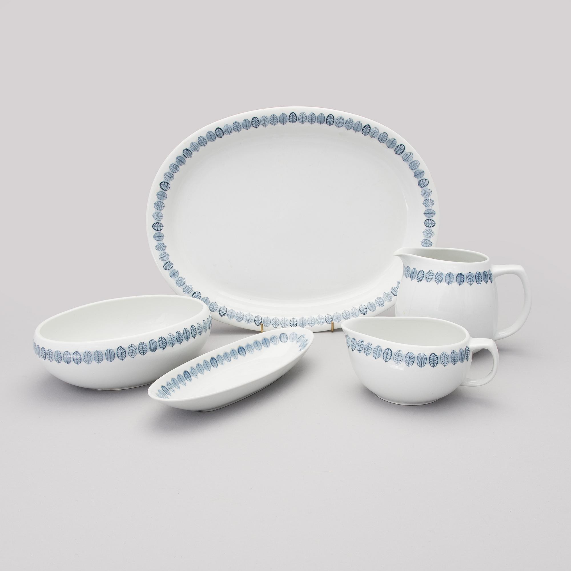 RAIJA UOSIKKINEN, SERVIS, 33 delar, "Linnea", Arabia 1954-64.