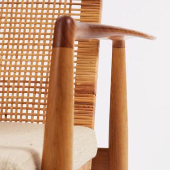 Finn Juhl, a pair of "SW 96" easy chairs, Søren Willadsen, Denmark.
