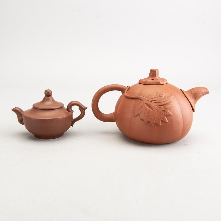 Tekannor, 6 st Kina 1900-tal lergods.