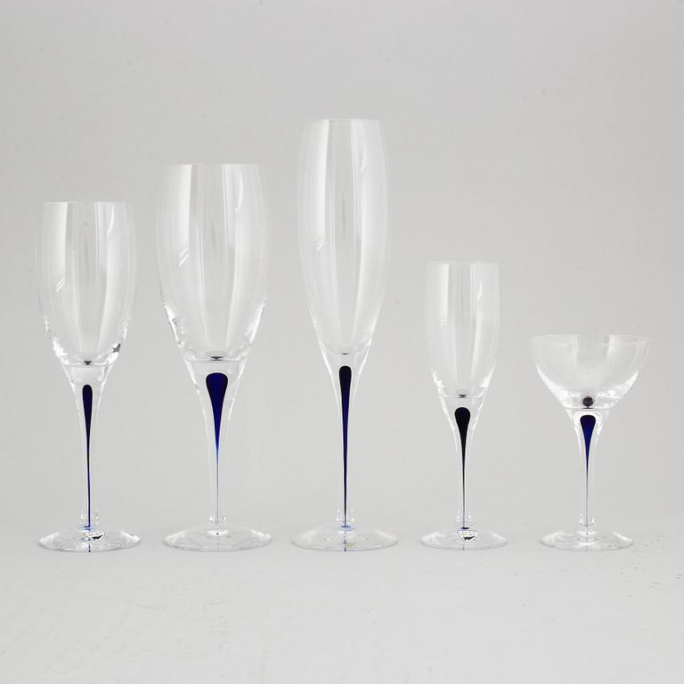 ERIKA LAGERBIELKE, glasservis, 54 delar, "Intermezzo", Orrefors.