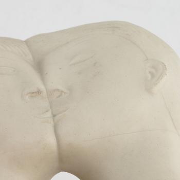 Stig Lindberg, skulptur, parian, "De tu", Gustavsberg.