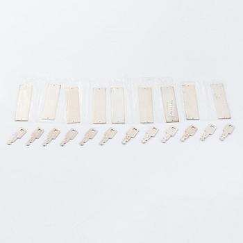 A 72-piece sterling silver cutlery set, 'Diplomat', Kultateollisuus Turku 1978. In three original boxes.