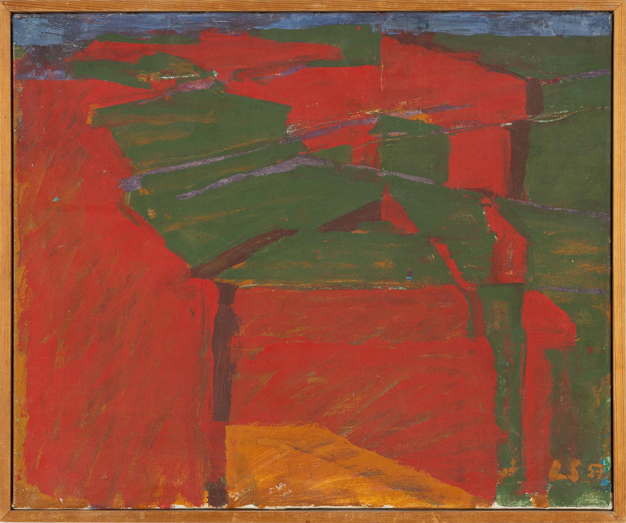 Laris Strunke, olja på duk, signerad och daterad -57.