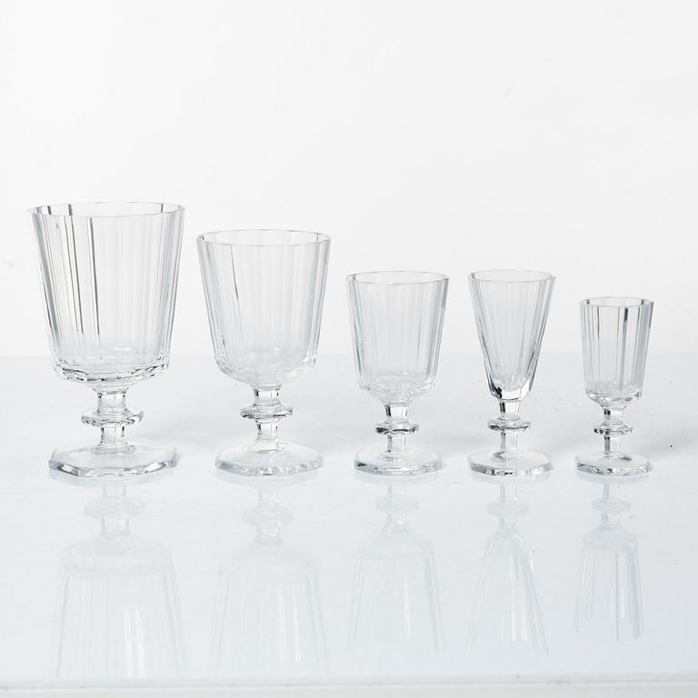 Elis Bergh, glasservis, "Karlberg", Kosta Boda, 1900-tal,  77 delar.