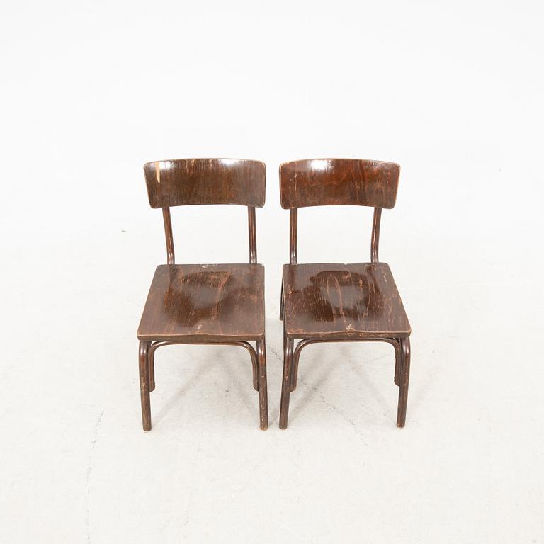 Two "B403" chairs by Ferdinand Kramer for Thonet. Österrike 1927.