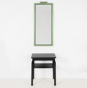 A mirror with console table, 1930s.