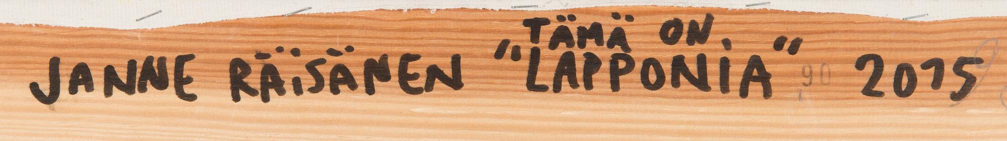 Janne Räisänen, "Tämä on Lapponia".