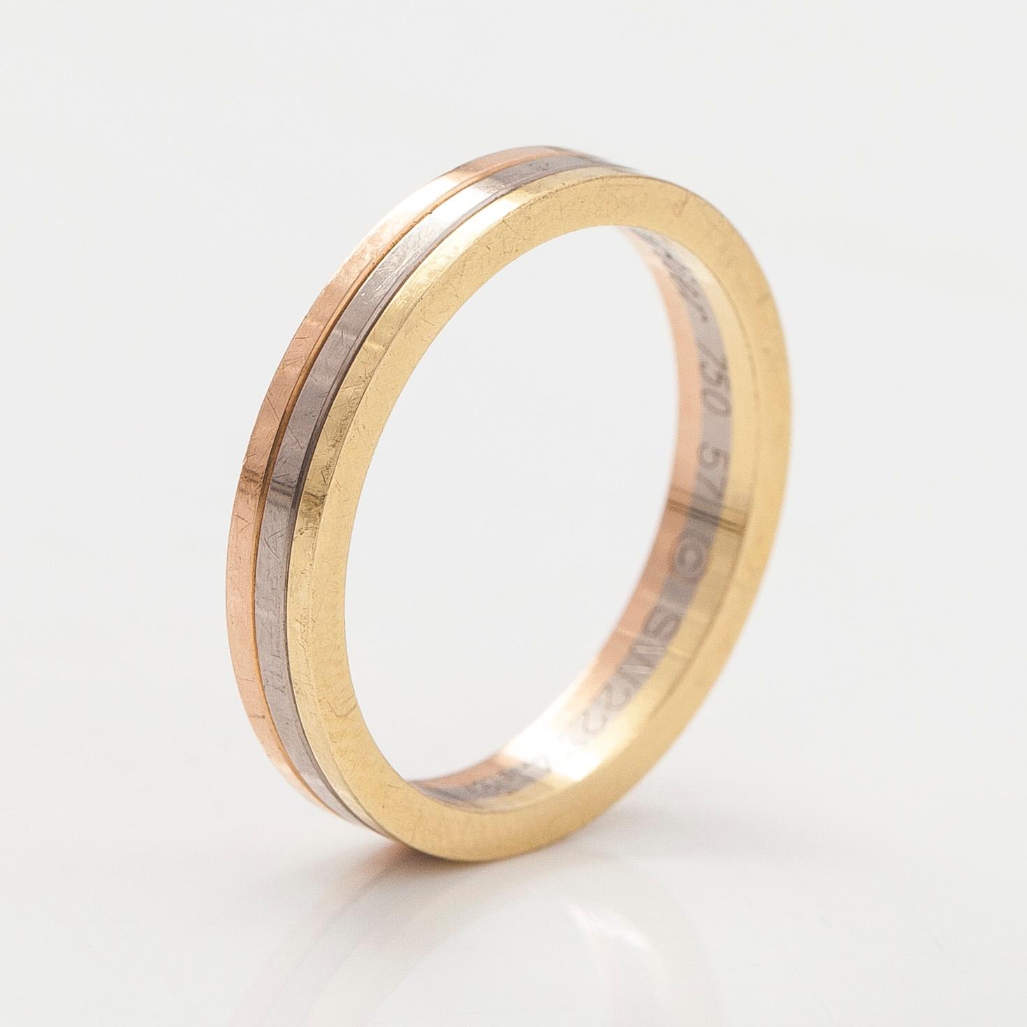 Cartier, ring, "Vendôme Louis Cartier", 18K trefärgsguld.